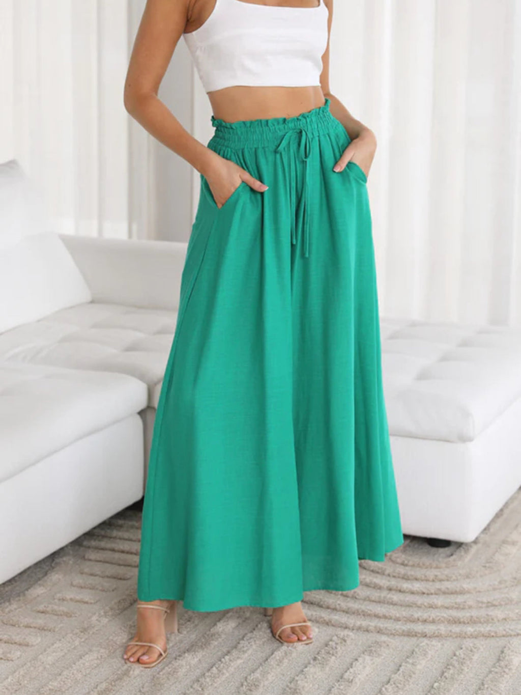 Wide Leg Pants with Pockets