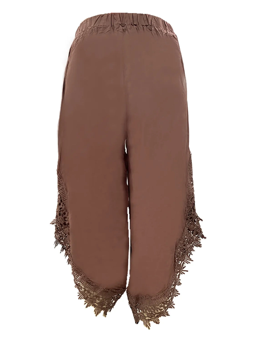 Full Size Lace Detail Wide Leg Pants Plus Size