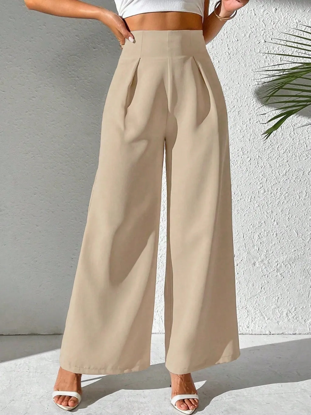 Wide Leg High Waist Pants