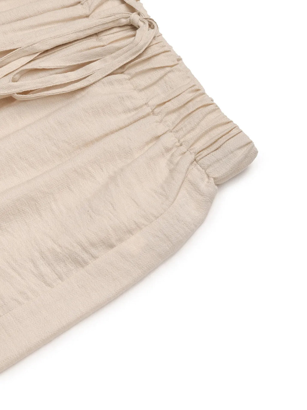 Drawstring Wide Leg Pants