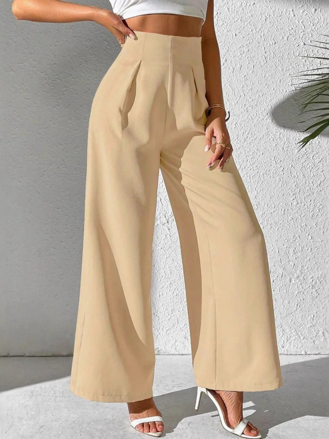 Wide Leg High Waist Pants
