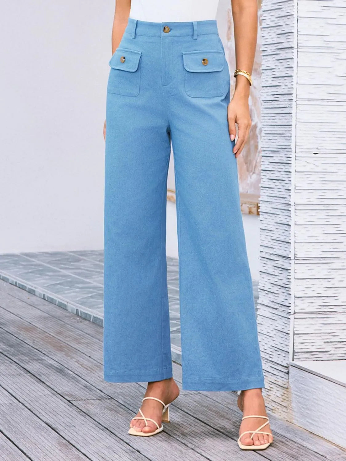 High Waist Wide Leg Pants