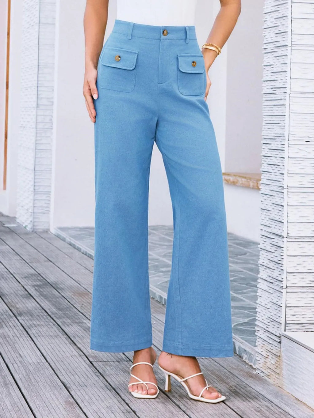 High Waist Wide Leg Pants