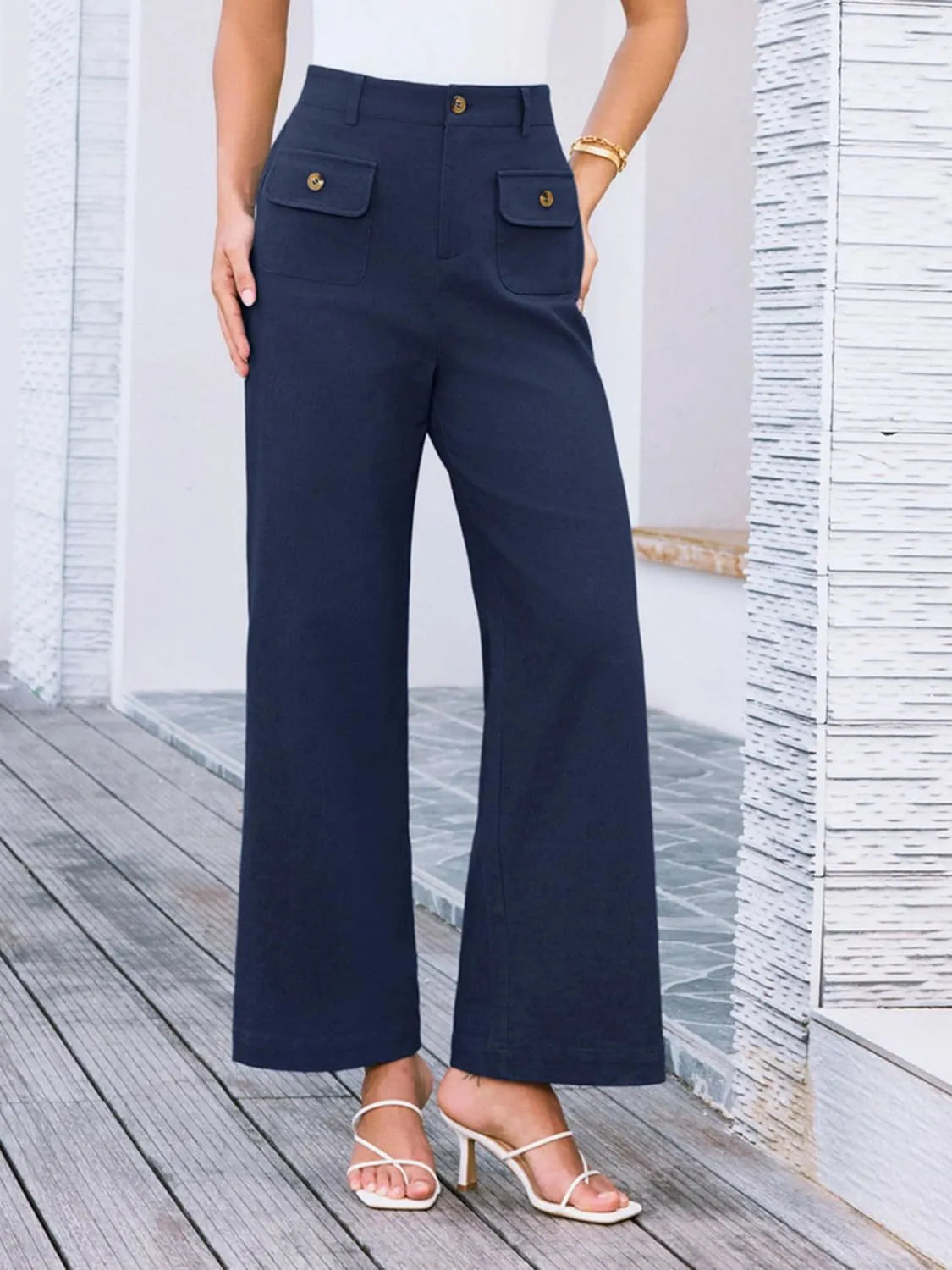 High Waist Wide Leg Pants