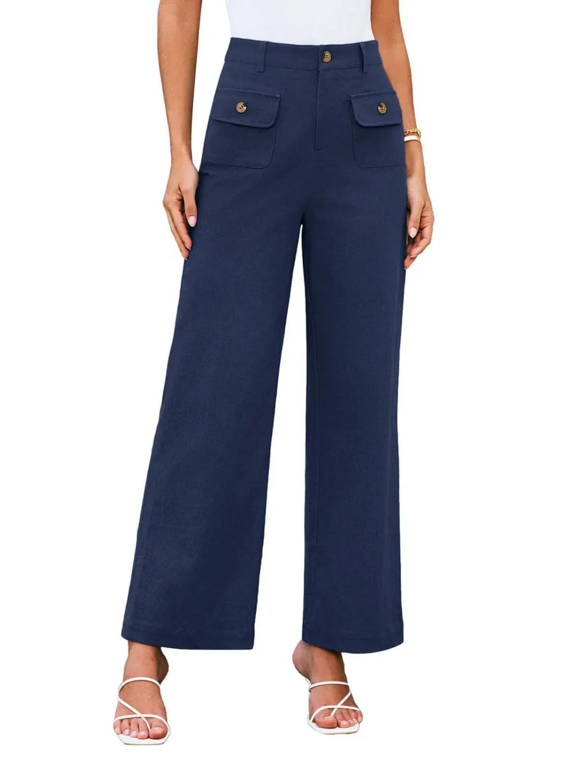 High Waist Wide Leg Pants