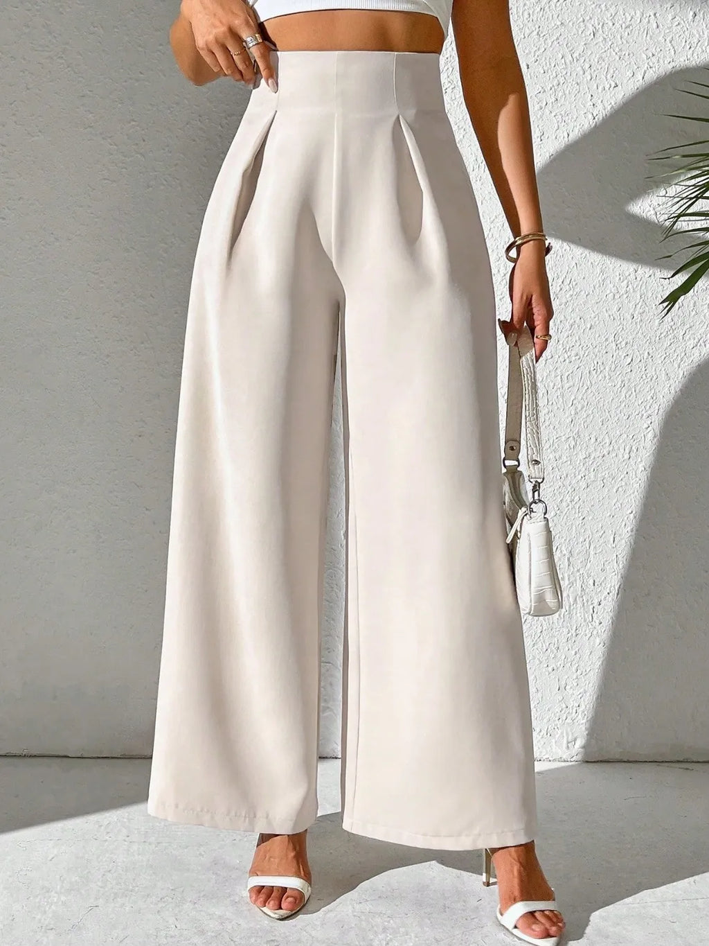 Wide Leg High Waist Pants